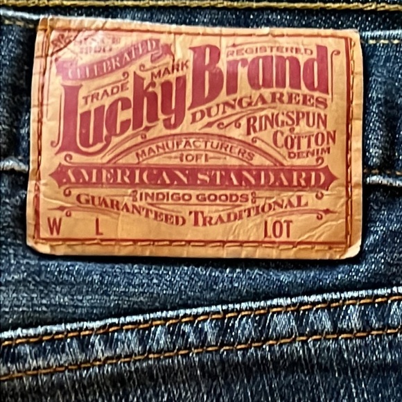 Lucky Brand vintage straight denim jeans size 34 - Picture 6 of 12